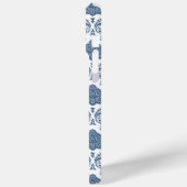 Rococo Damast Patroon Blauw op Wit Case-Mate iPhone Case (Achterkant / Links)
