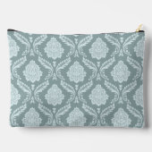Rococo Damast Patroon Eendenei Blauw+Turquoise Etui (Achterkant)