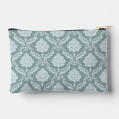 Rococo Damast Patroon Eendenei Blauw+Turquoise Etui (Achterkant)