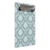 Rococo Damast Patroon Eendenei Blauw+Turquoise Mini Klembord (Schuin)