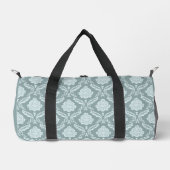 Rococo Damast Patroon Eendenei Blauw+Turquoise Plunjezak (Voorkant)