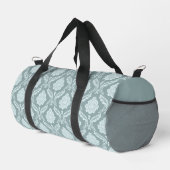 Rococo Damast Patroon Eendenei Blauw+Turquoise Plunjezak (Rechterhoek)