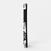 Rococo Damast Patroon Grijs Zwart Wit Case-Mate iPhone Case (Achterkant/links)