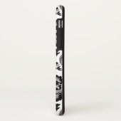 Rococo Damast Patroon Grijs Zwart Wit Case-Mate iPhone Case (Achterkant/links)