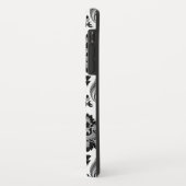 Rococo Damast Patroon Grijs Zwart Wit Case-Mate iPhone Case (Achterkant/links)