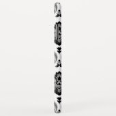 Rococo Damast Patroon Grijs Zwart Wit Case-Mate iPhone Case (Achterkant/rechts)