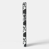 Rococo Damast Patroon Zwart op Wit Case-Mate iPhone Case (Achterkant / Links)