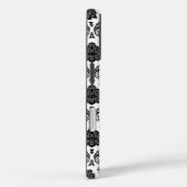 Rococo Damast Patroon Zwart op Wit Case-Mate iPhone Case (Achterkant / Rechts)