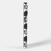 Rococo Damast Patroon Zwart op Wit Case-Mate iPhone Case (Achterkant / Rechts)