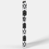 Rococo Damast Patroon Zwart op Wit Case-Mate iPhone Case (Achterkant / Rechts)