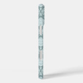 Rococo Damast Rpt Patroon Eendenei Blauw+Turquoise Case-Mate iPhone Case (Achterkant / Rechts)