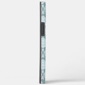 Rococo Damast Rpt Patroon Eendenei Blauw+Turquoise Case-Mate iPhone Case (Achterkant / Rechts)