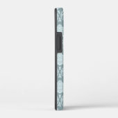 Rococo Damast Rpt Patroon Eendenei Blauw+Turquoise Case-Mate iPhone Case (Achterkant / Rechts)