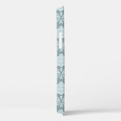 Rococo Damast Rpt Patroon Eendenei Blauw+Turquoise Case-Mate iPhone Case (Achterkant / Rechts)