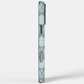 Rococo Damast Rpt Patroon Eendenei Blauw+Turquoise Case-Mate iPhone Case (Achterkant / Rechts)