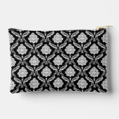 Rococo Damast Rpt Patroon Wit op Zwart Etui (Achterkant)