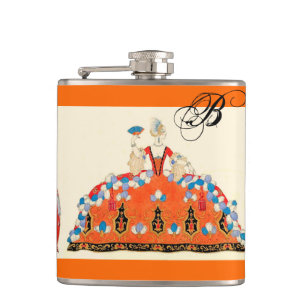 ROCOCO DAME ART DECO MODE KOSTUUM MONOGRAMME HEUPFLES