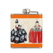 ROCOCO DAME ART DECO MODE KOSTUUM MONOGRAMME HEUPFLES (Achterkant)