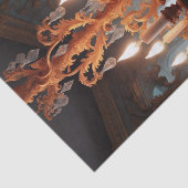 Rococo Elegance Kroonluchter Decoupage |  Tissuepapier (Detail)