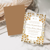 Rococo Elegant Classic Formal Wedding Kaart