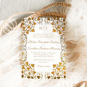 Rococo  Elegant Classic Formal Wedding Kaart