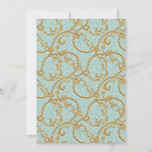 Rococo Esthetische Verjaardagsfeest Marie Antoinet Kaart (Achterkant)