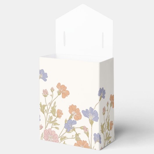 Rococo Floral Antiek Lijst bruiloft Bedankdoosjes (Geopend)