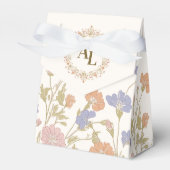 Rococo Floral Antiek Lijst bruiloft Bedankdoosjes (Voorkant Zijde)