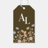 Rococo Floral Antiek Lijst bruiloft Cadeaulabel (Voorkant)