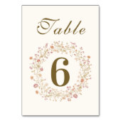 Rococo Floral Antiek Lijst bruiloft Kaart (Voorkant)