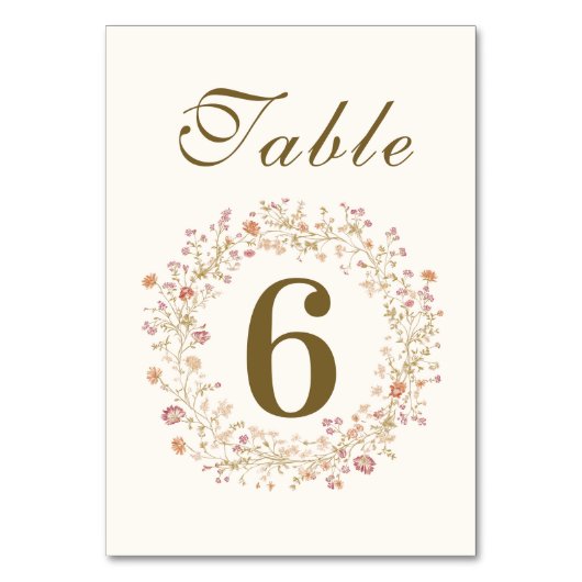 Rococo Floral Antiek Lijst bruiloft Kaart (Voorkant)