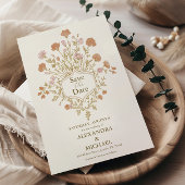 Rococo Floral Antiek Lijst bruiloft Save The Date