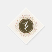 Rococo Floral Antiek Lijst bruiloft Servet (Hoek)