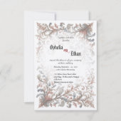  Rococo Floral bruiloft uitnodiging (Voorkant)