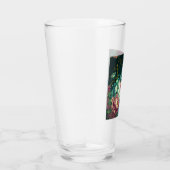 Rococo Floral Decoration Glass Tumbler (Rechts)