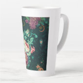 Rococo Floral Decoration Latte Mok (Rechterhoek)