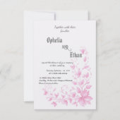 Rococo Floral Uitnodiging (Voorkant)