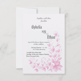 Rococo Floral  Uitnodiging