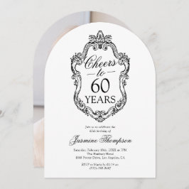 Rococo  Foto 60ste Verjaardagsfeest Kaart