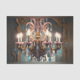 Rococo Franse kroonluchter 2 Decoupage Papier