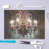 Rococo Franse kroonluchter 2 Decoupage Papier (Craft)