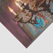 Rococo Franse kroonluchter 3 Decoupage Papier (Detail)