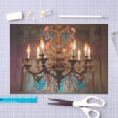 Rococo Franse kroonluchter 3 Decoupage Papier (Craft)