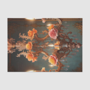 Rococo Franse kroonluchter 4 Decoupage Papier