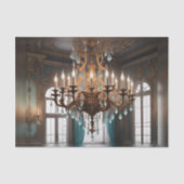 Rococo Franse kroonluchter Decoupage Papier 1 (Voorkant)