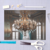 Rococo Franse kroonluchter Decoupage Papier 1 (Craft)