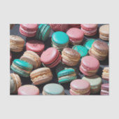 Rococo Franse Macarons Decoupage Papier 1 (Voorkant)