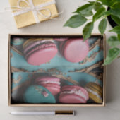 Rococo Franse Macarons Decoupage Papier 3 (Geschenk)