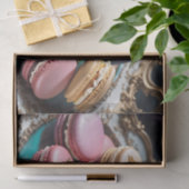 Rococo Franse Macarons Decoupage Papier 4 (Geschenk)