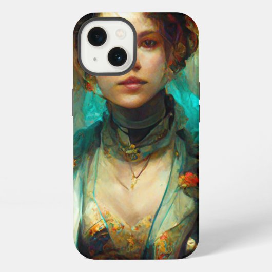 Rococo Future Sci-Fi Fantasy iPhone Hoesje (Achterkant)
